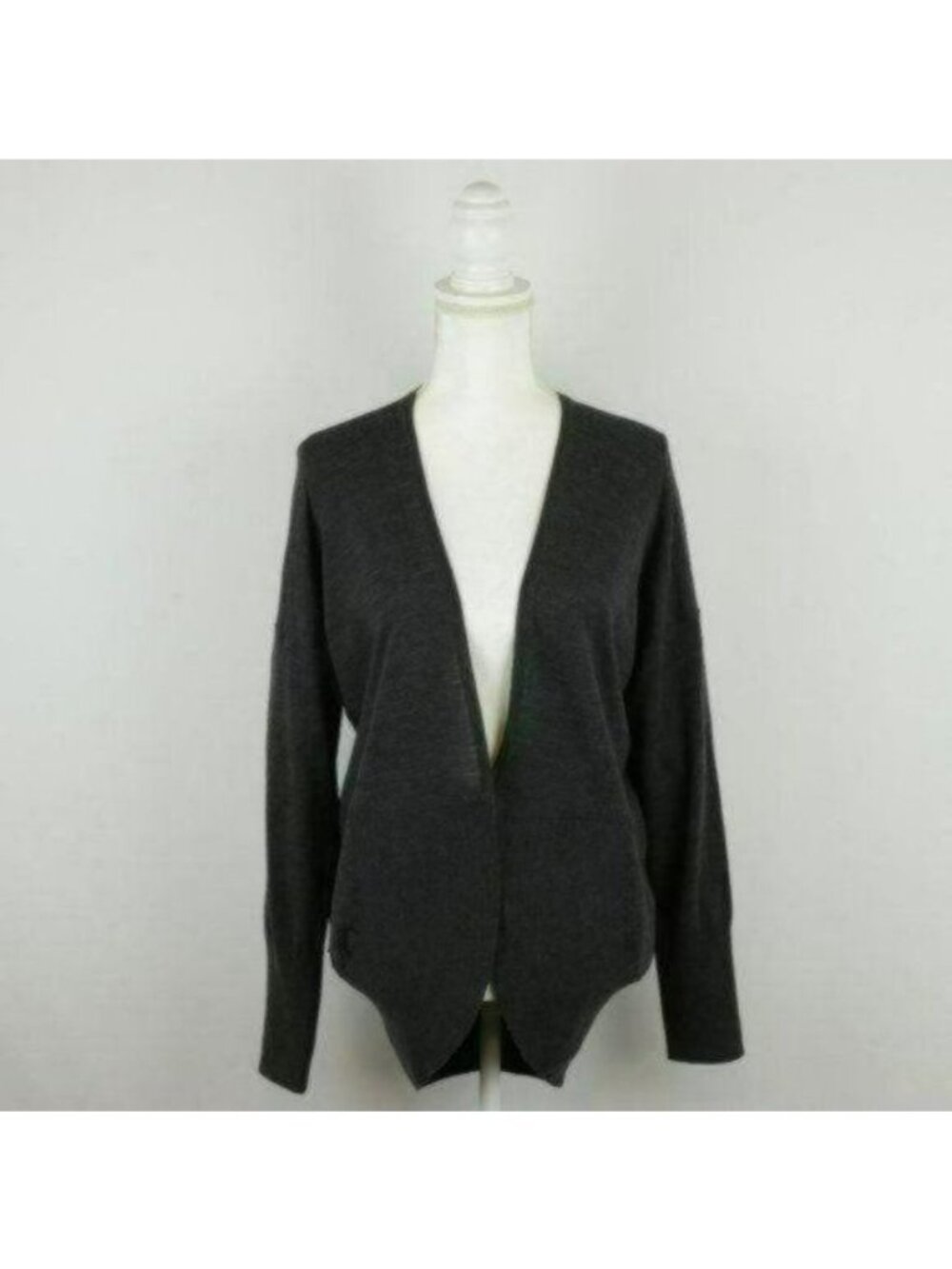 Icebreaker Women's Small Gray Merino Wool Single Button Cardigan